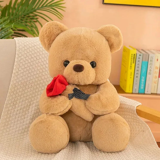 2026 Valentine's Day Roses Cute Teddy Bear Animal Plush Toys For Girls Teddy Bear Dolls Wedding Party Decors