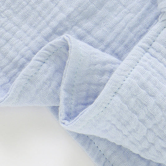 Doudou Plat Ourson Bleu