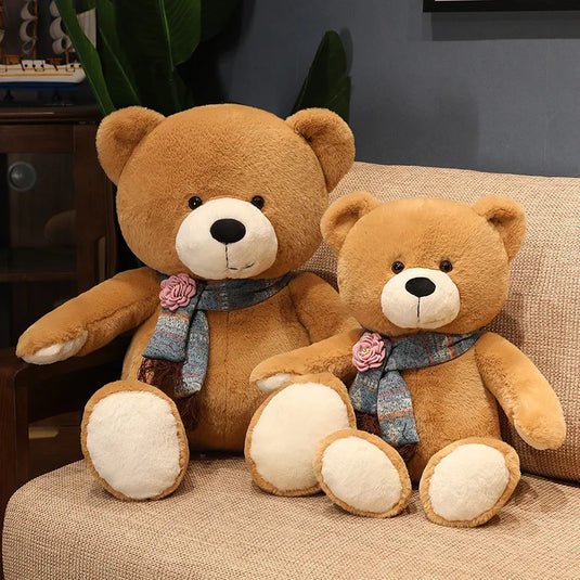 35/50/60CM Cute Classic Teddy Bear Plush Toys Kawaii Bow Tie Bear Plushie Pillow Stuffed Soft Dolls for Kids Girls Lover Gifts