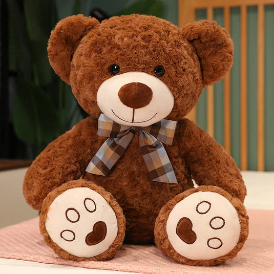 35/50/60CM Cute Classic Teddy Bear Plush Toys Kawaii Bow Tie Bear Plushie Pillow Stuffed Soft Dolls for Kids Girls Lover Gifts