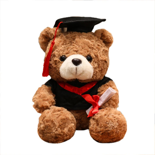 16/25CM Cute Graduate Dr. Bear Plush Toy Stuffed Bear Kawaii Toys Funny Graduation Gift Home Decor