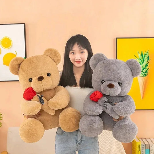 2026 Valentine's Day Roses Cute Teddy Bear Animal Plush Toys For Girls Teddy Bear Dolls Wedding Party Decors