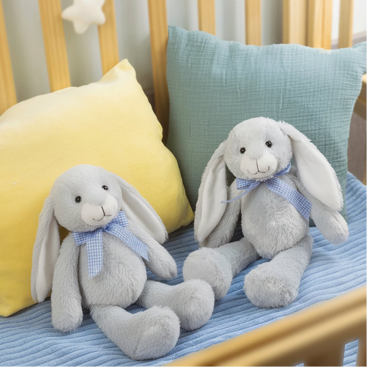 Doudou Lapin Bleu Bébé Garçon