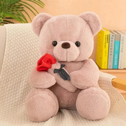 2026 Valentine's Day Roses Cute Teddy Bear Animal Plush Toys For Girls Teddy Bear Dolls Wedding Party Decors