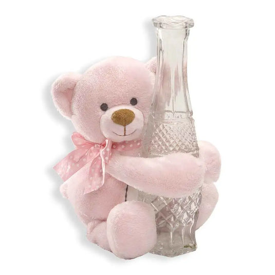 Baby Teddy Bear Stuffed Soft Toy 10 Inch Plush Pink Blue Ivory - Comforting Plushie for Children