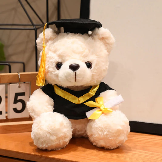 16/25CM Cute Graduate Dr. Bear Plush Toy Stuffed Bear Kawaii Toys Funny Graduation Gift Home Decor