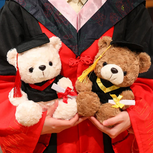 16/25CM Cute Graduate Dr. Bear Plush Toy Stuffed Bear Kawaii Toys Funny Graduation Gift Home Decor