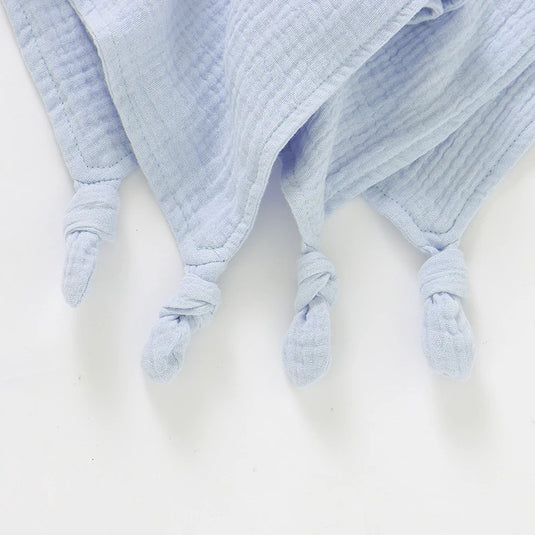 Doudou Plat Ourson Bleu