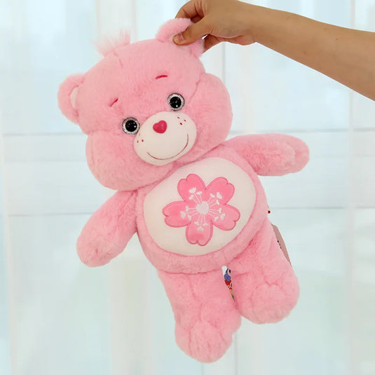 22/33/45cm Care Bears Kawaii Plush Toys Pink Sakura Bear Lovely Cartoon Bear Soft Stuffed Dolls Girls Boys Cute Toys Gift