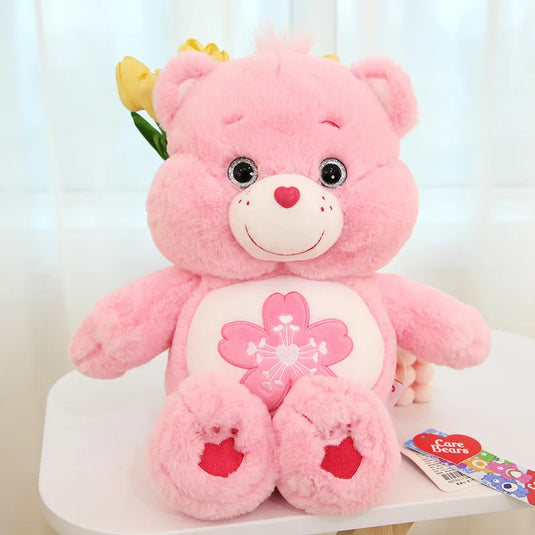 22/33/45cm Care Bears Kawaii Plush Toys Pink Sakura Bear Lovely Cartoon Bear Soft Stuffed Dolls Girls Boys Cute Toys Gift