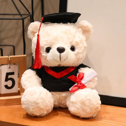 16/25CM Cute Graduate Dr. Bear Plush Toy Stuffed Bear Kawaii Toys Funny Graduation Gift Home Decor