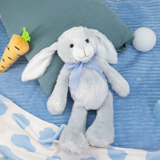 Doudou Lapin Bleu Bébé Garçon